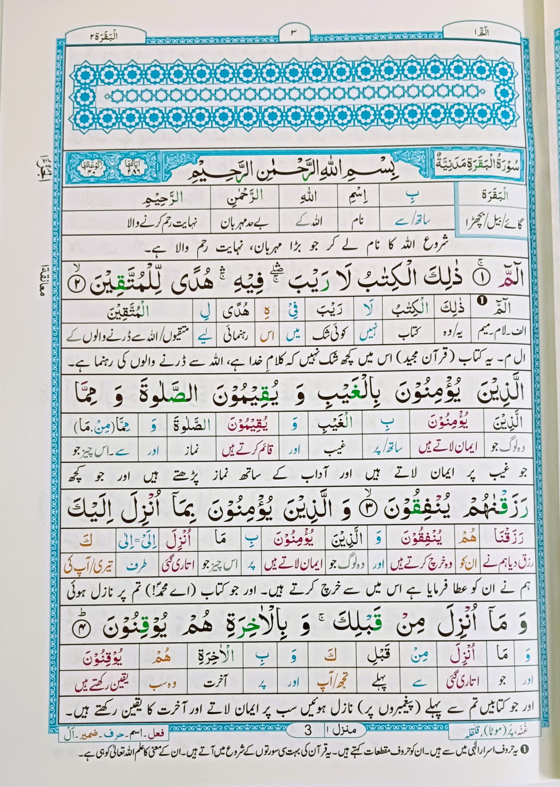 2.NoorulQuran el Hakeem 3vol set نور القرآن الحکیم 3 جلد سیٹ - Image 4